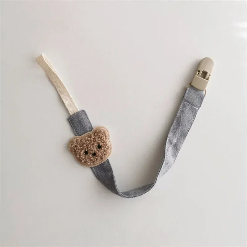 Cute Bear Baby Pacifier Clip Holder