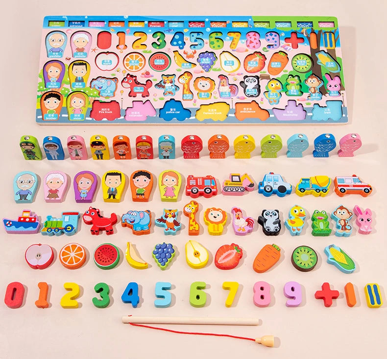 Montessori Wooden Math & Learning Toyys Gifts