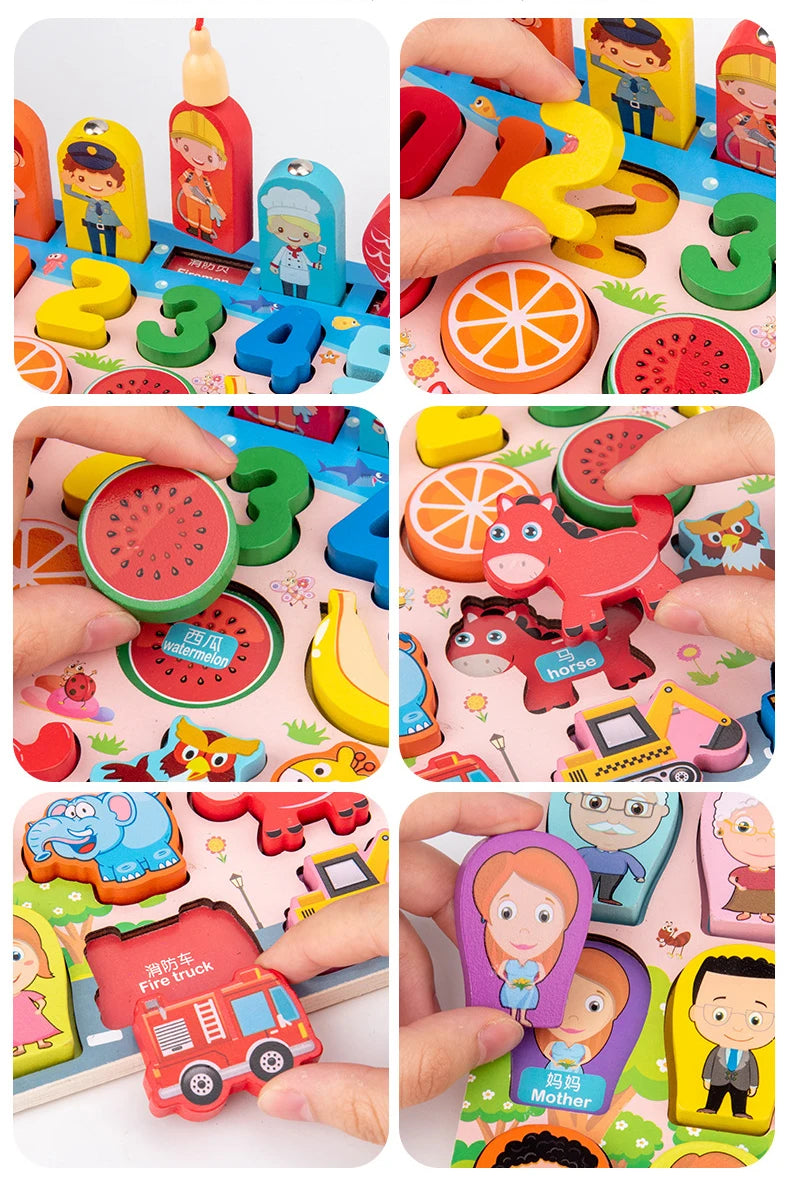 Montessori Wooden Math & Learning Toyys Gifts