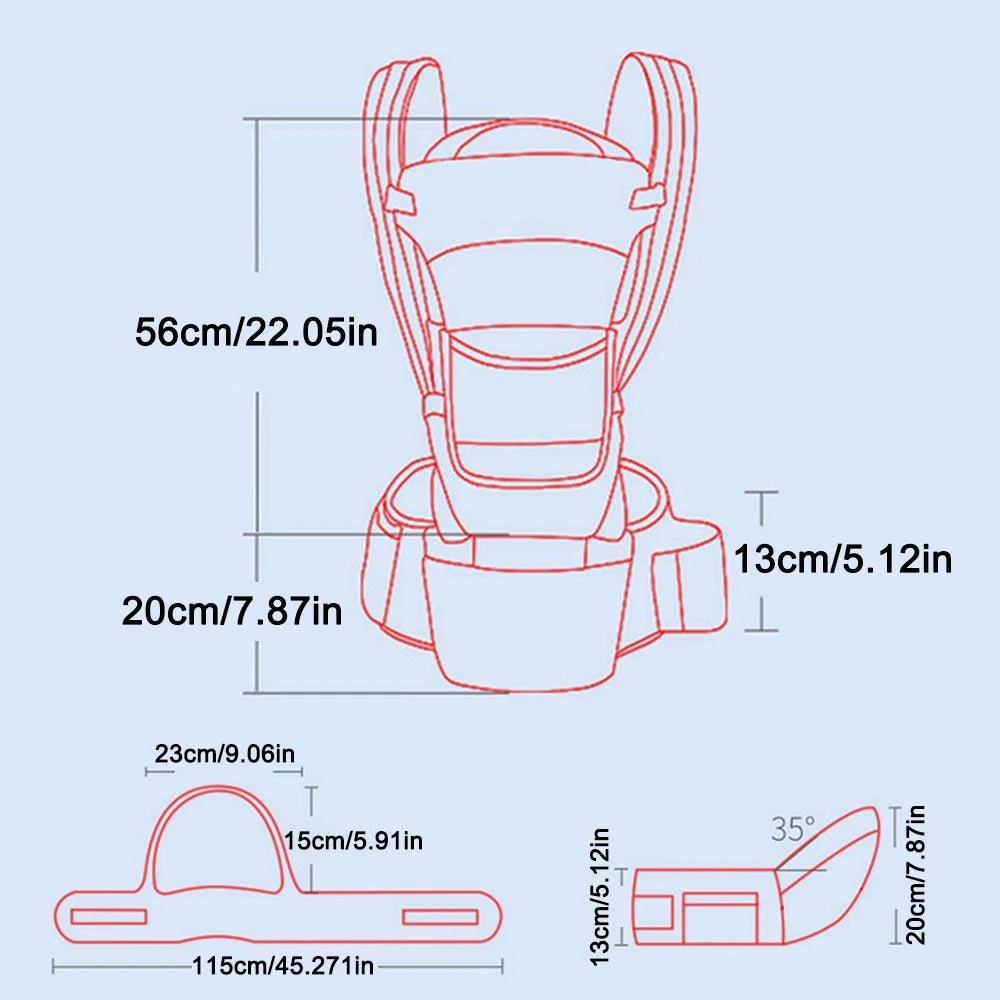 Ergonomic Newborn Baby Hipseat Carrier