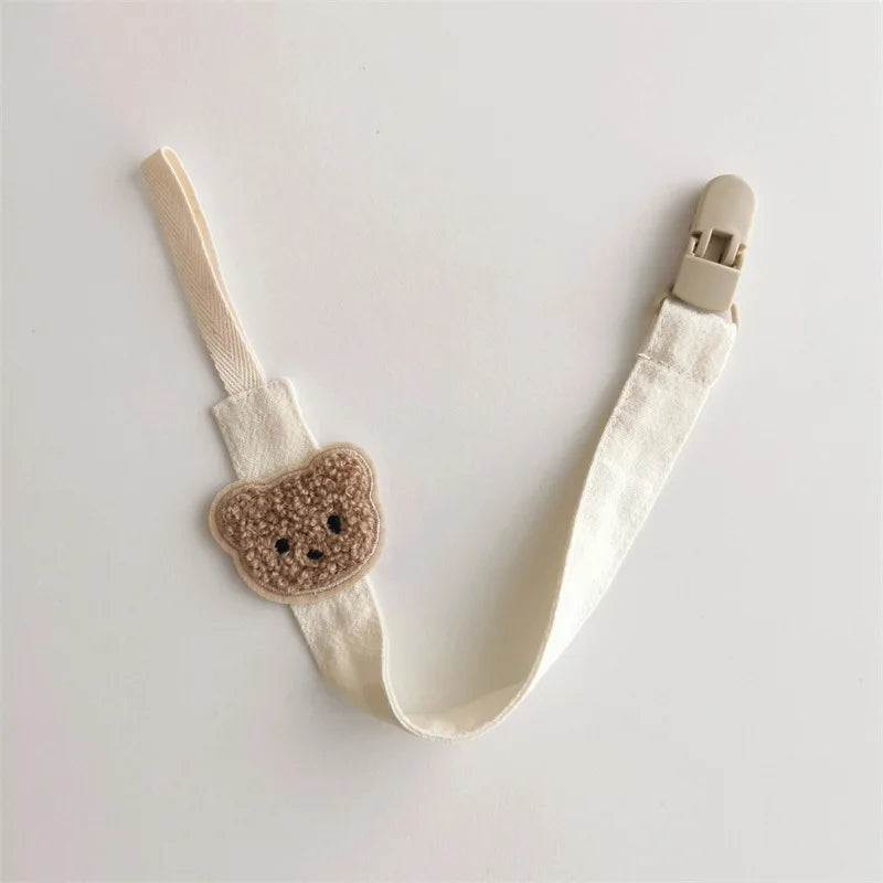 Cute Bear Baby Pacifier Clip Holder