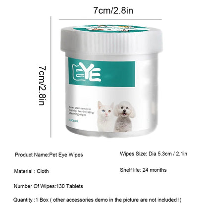 Pet Eye Wipes for Cats & Dogs
