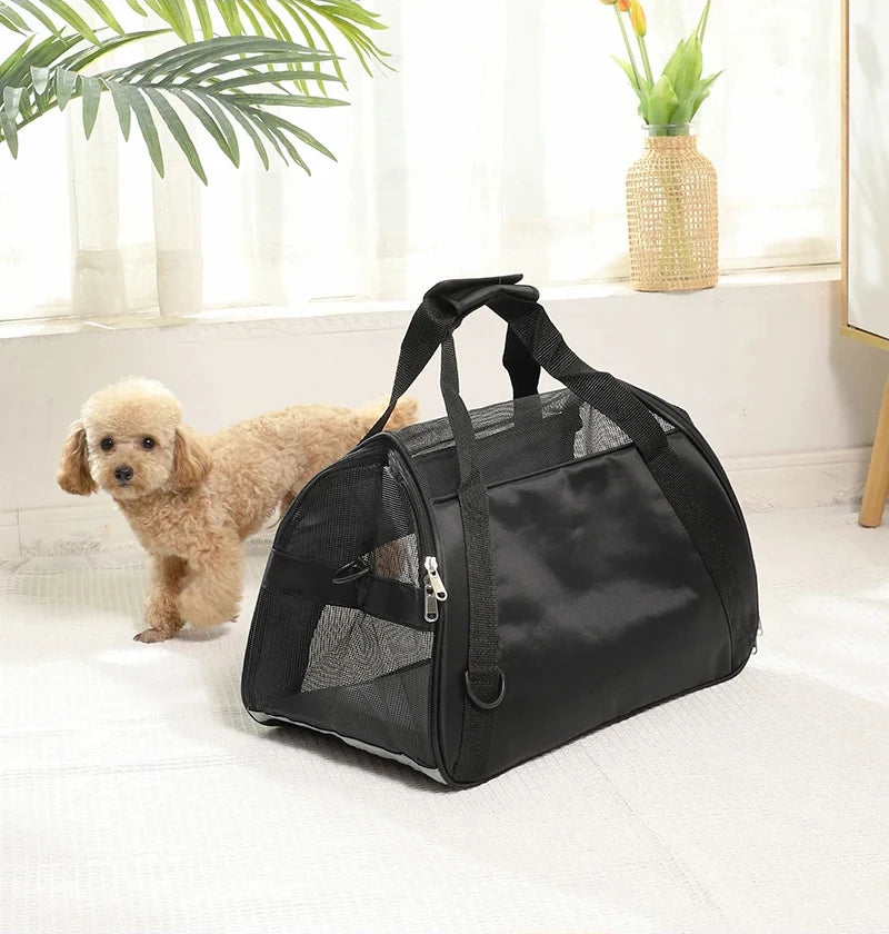 Portable Mesh Cat & Dog Carrier Bag
