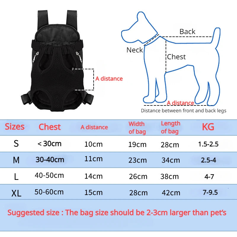 Breathable Double-Shoulder Pet Travel Backpack