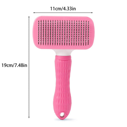 Self-Cleaning Pet Hair Remover Brush