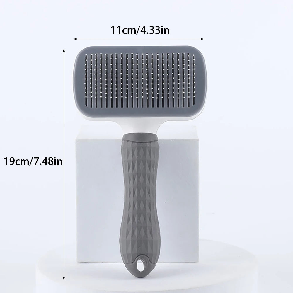 Self-Cleaning Pet Hair Remover Brush
