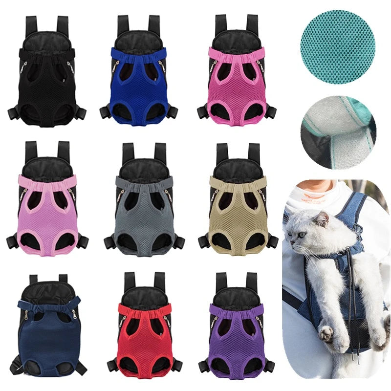 Breathable Double-Shoulder Pet Travel Backpack
