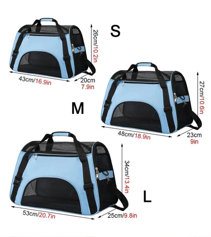Portable Mesh Cat & Dog Carrier Bag