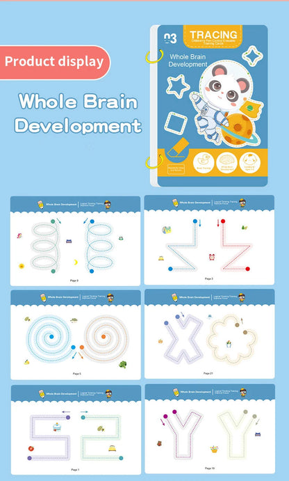 34-Page Reusable Children's Writing Workbook Set