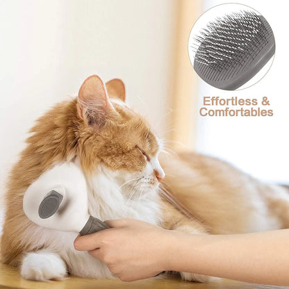 Self-Cleaning Pet Hair Remover Brush