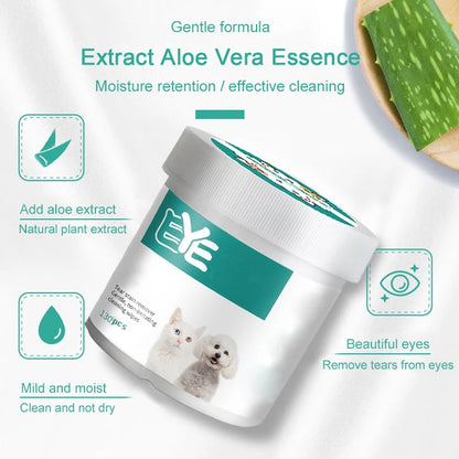 Pet Eye Wipes for Cats & Dogs