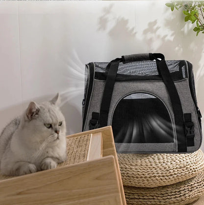 Portable Mesh Cat & Dog Carrier Bag
