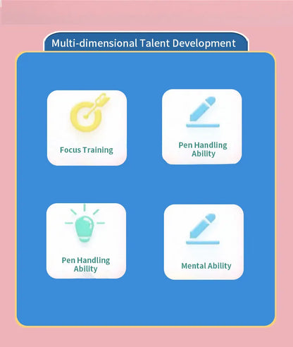 34-Page Reusable Children's Writing Workbook Set