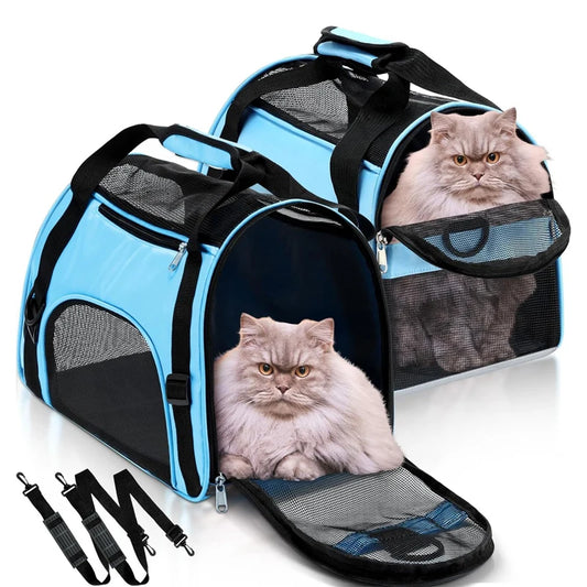 Portable Mesh Cat & Dog Carrier Bag