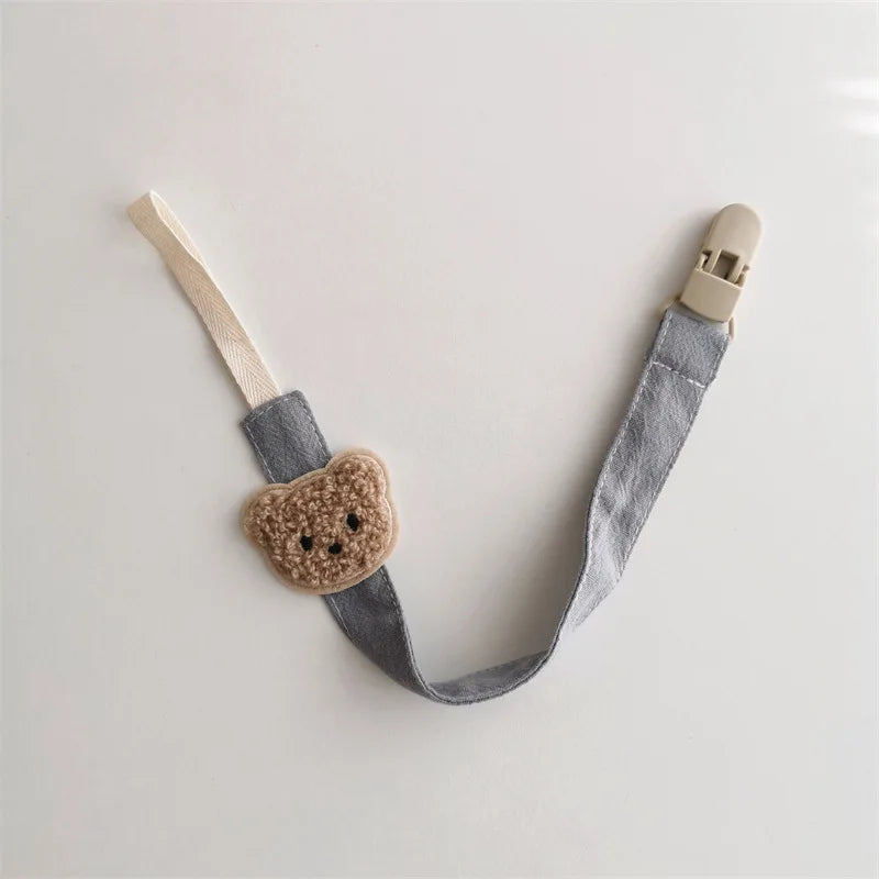 Cute Bear Baby Pacifier Clip Holder