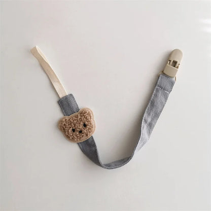 Cute Bear Baby Pacifier Clip Holder