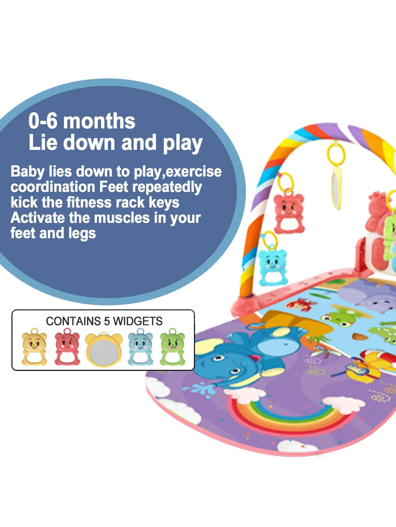 Baby Activity Gym & Musical Play Mat