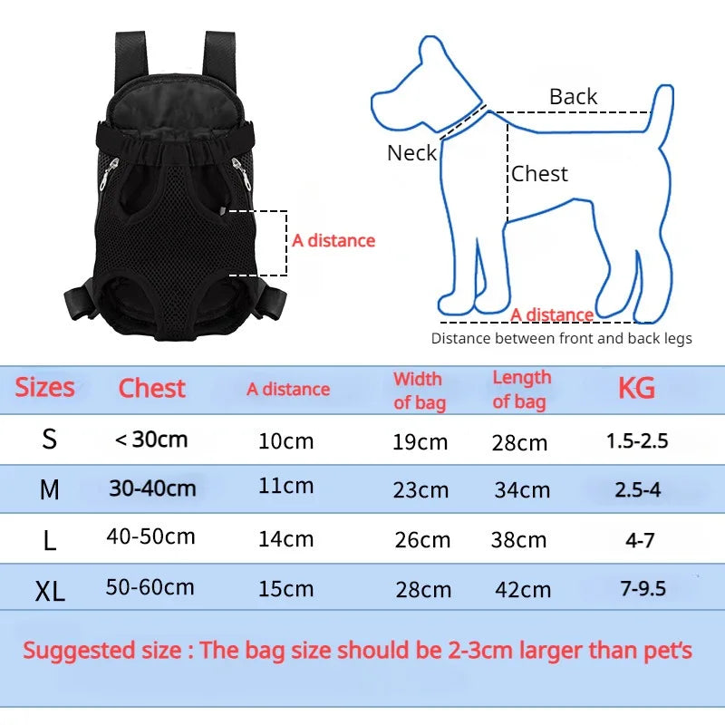 Breathable Double-Shoulder Pet Travel Backpack