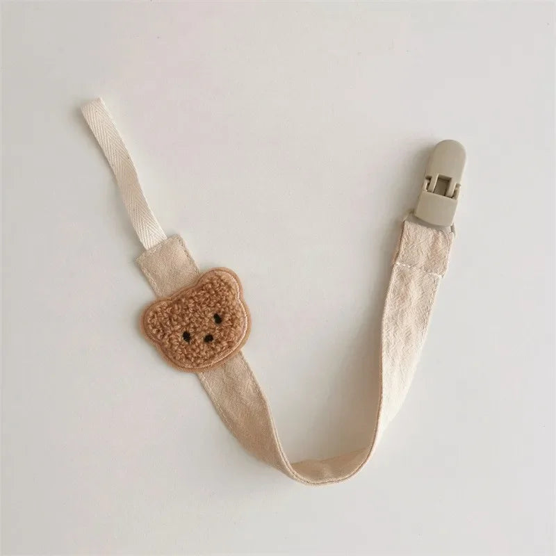 Cute Bear Baby Pacifier Clip Holder