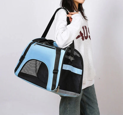 Portable Mesh Cat & Dog Carrier Bag