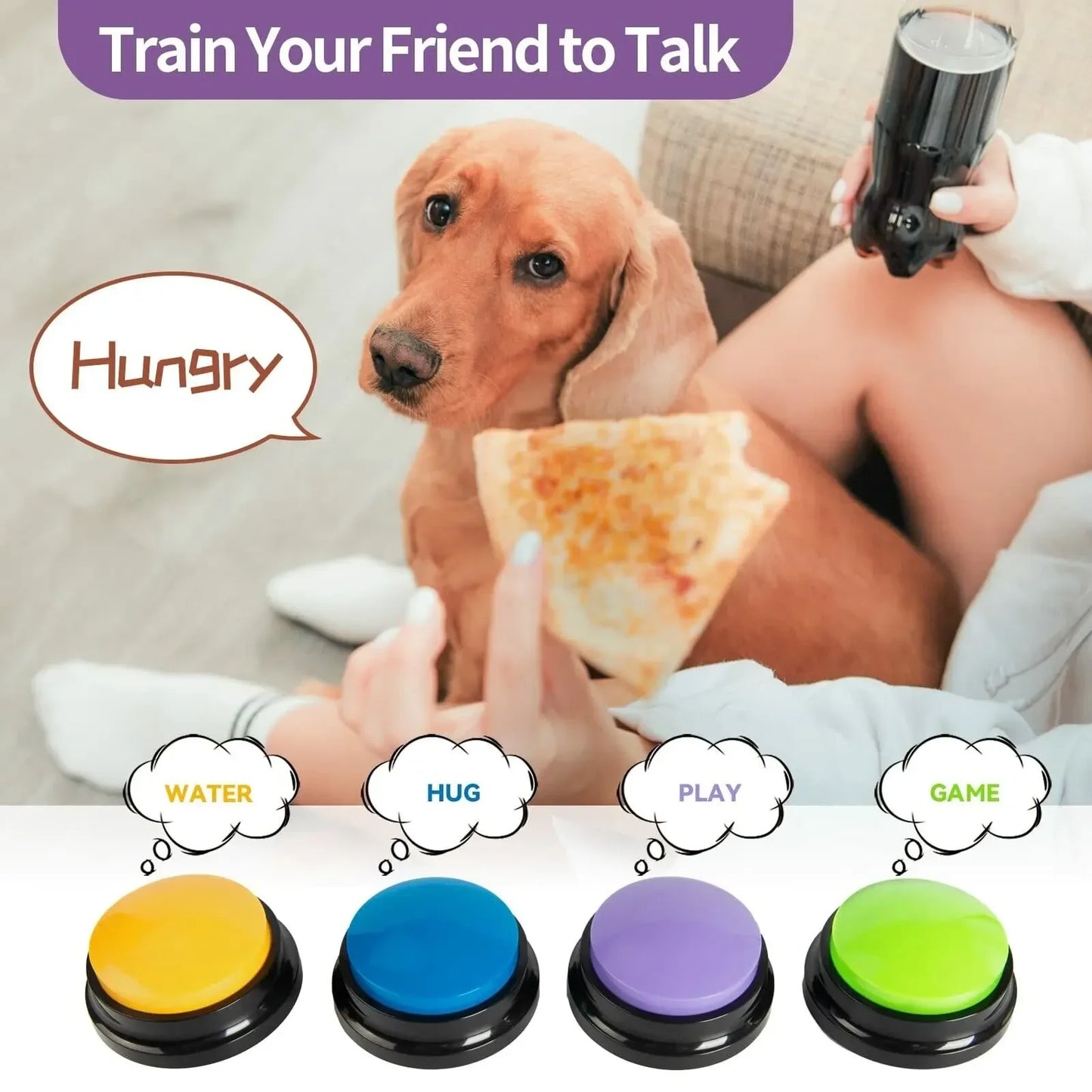 8PCS Dog Voice Buttons for Training