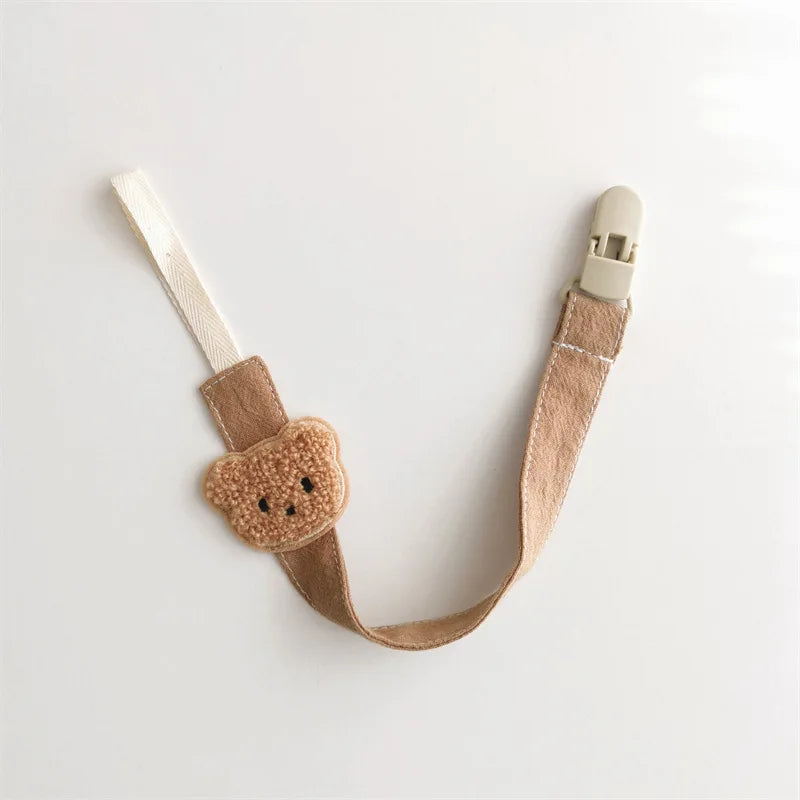 Cute Bear Baby Pacifier Clip Holder