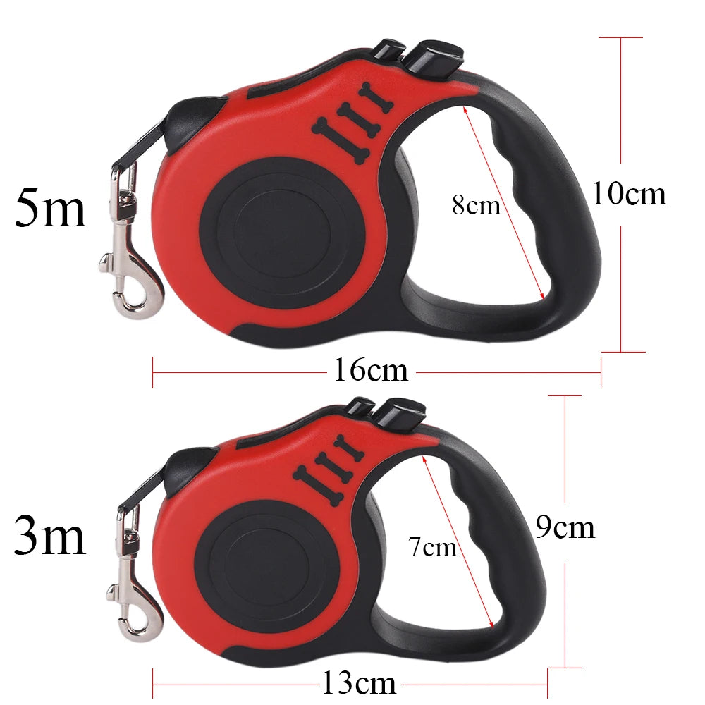 3-5m Retractable Nylon Dog Leash