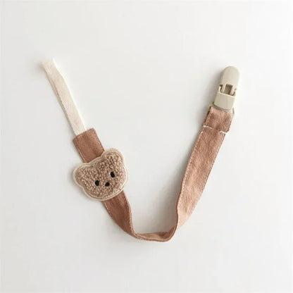 Cute Bear Baby Pacifier Clip Holder