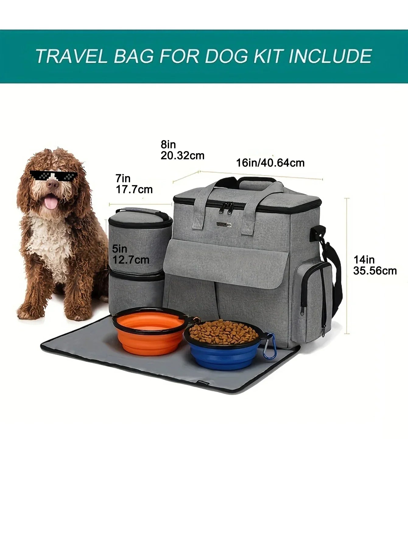 6-Piece Airline-Approved Pet Travel Bag Set