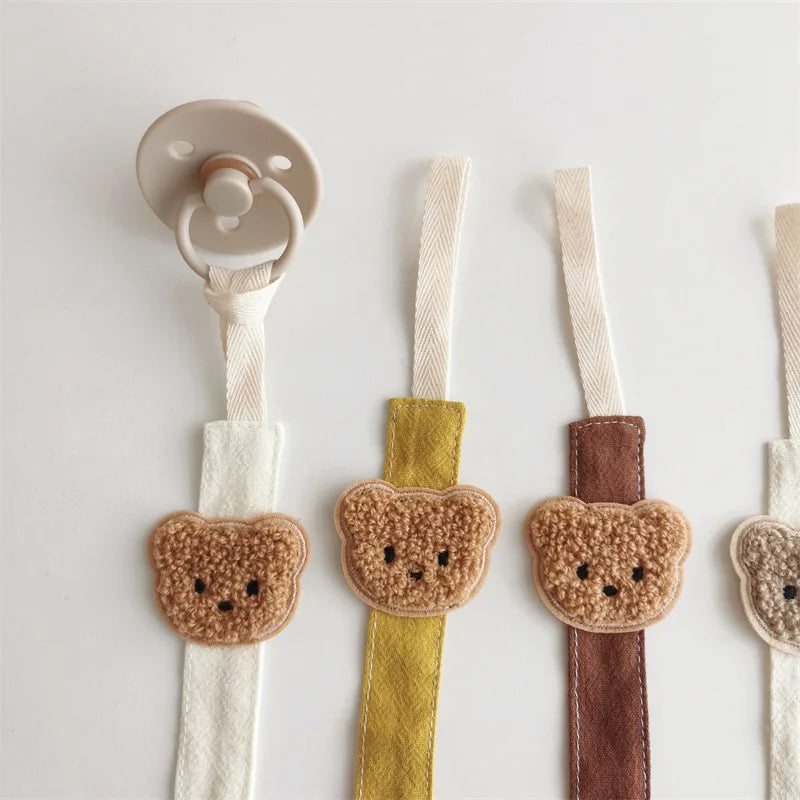 Cute Bear Baby Pacifier Clip Holder